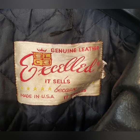Vintage Excelled Leather Motorcycle Jacket - Picture 4 of 13